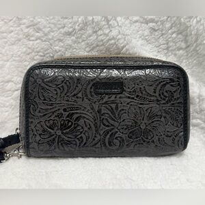 Consuela Black Tooled Wallet